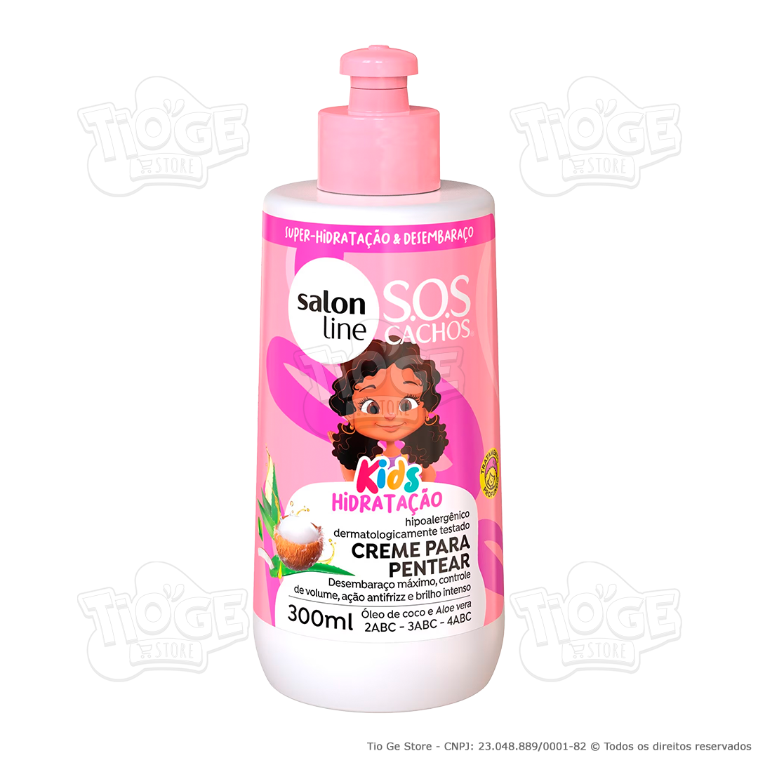 Creme para Pentear Infantil SOS Cachos Kids Hidratação Cabelos ...