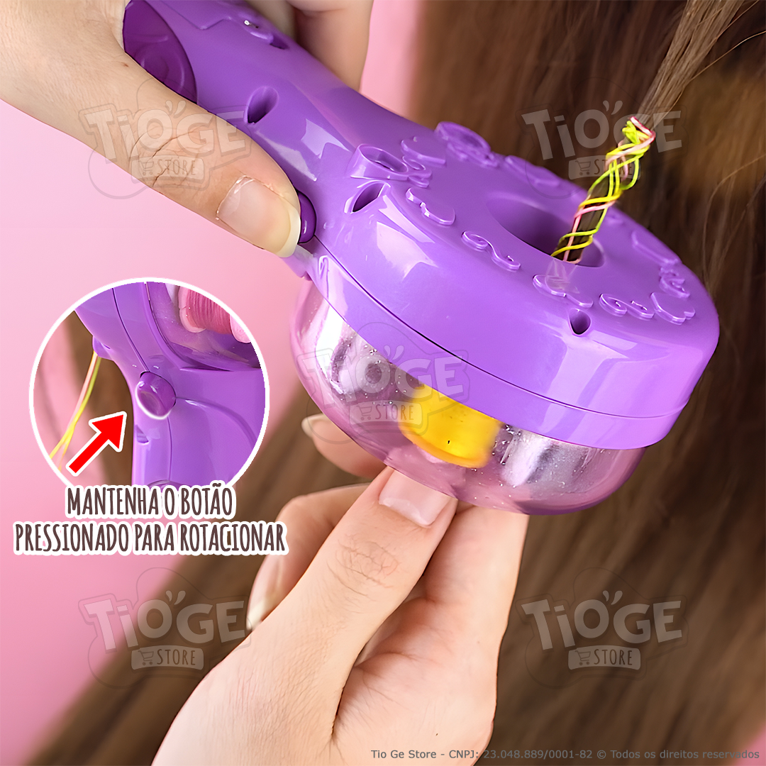 Máquina de Trançar Cabelo Infantil Automática Elétrica Tranças Mágicas ...