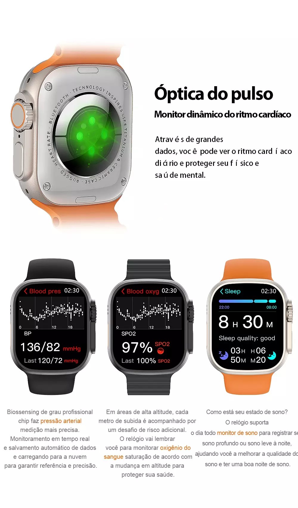 SMARTWATCH W68 ULTRA Série 8 - Como Baixar novas Watch faces e Colocar Foto  com o APP MACTIVEPRO 