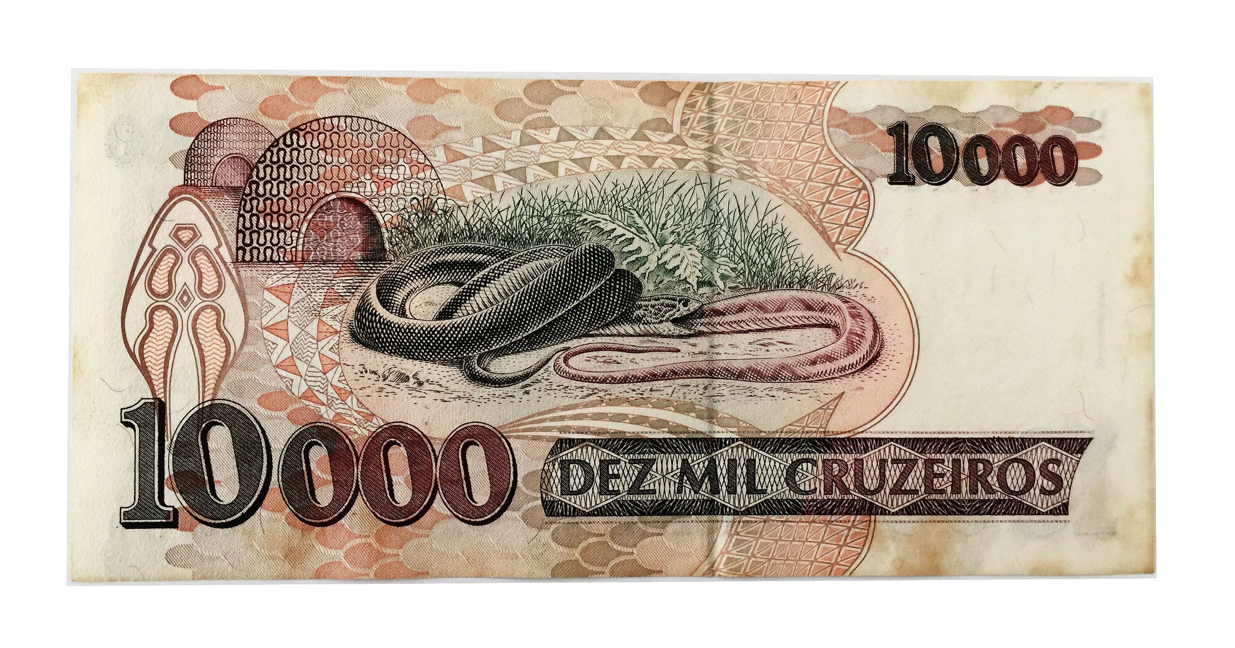 Numismática. Cédula do Brasil 10 Mil Cruzeiros 1993 - Vital Brazil ...