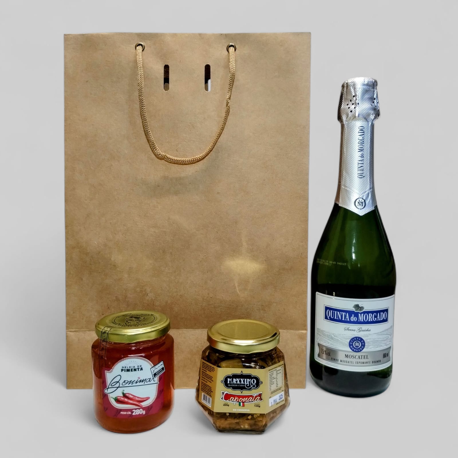 [Champagne]グッズセット Kit Presente com Espumante Grande - Sugestão 1 - Produtos coloniais