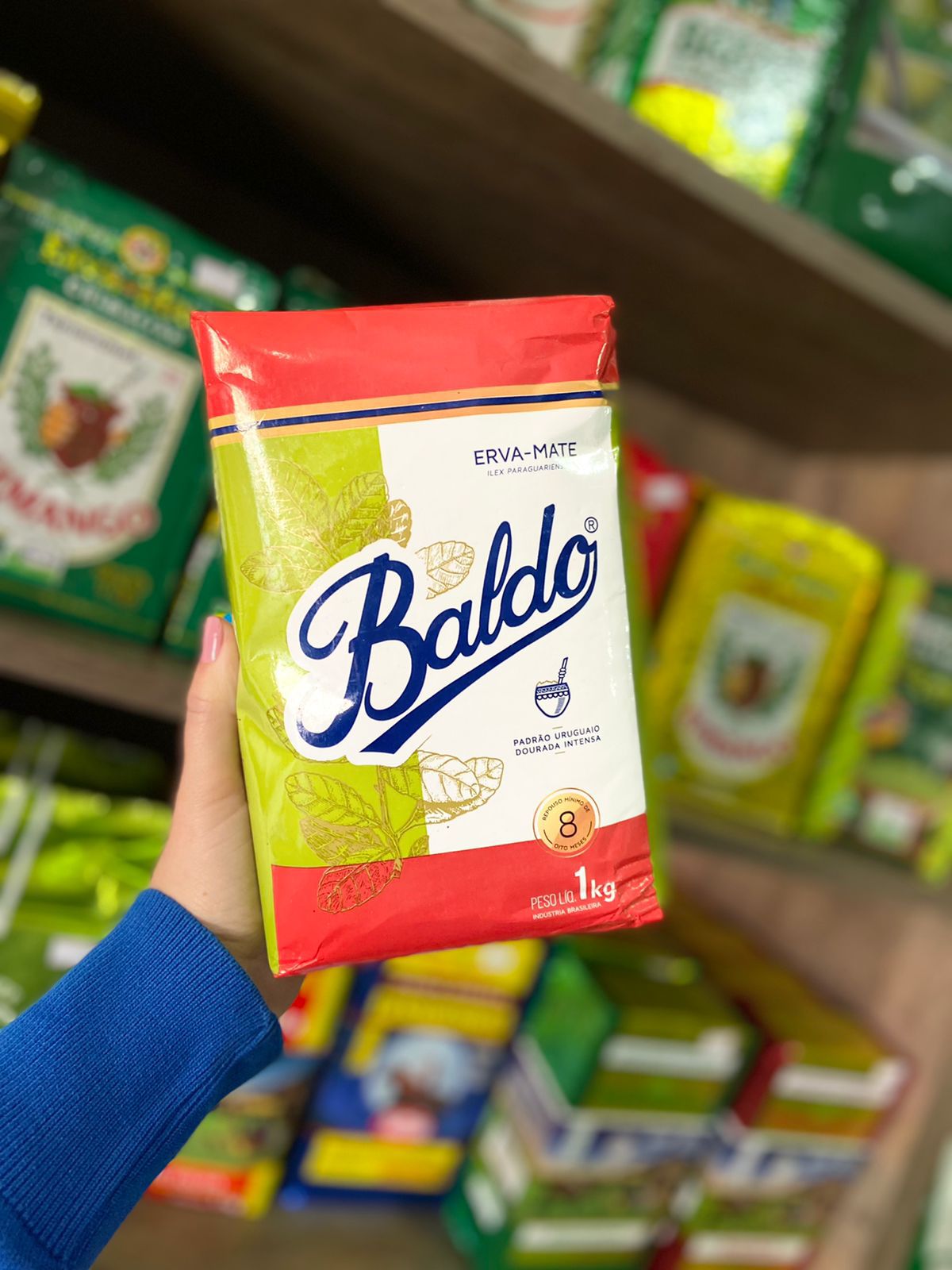 Chá Mate - Baldo - Verde - 110gr - A granel - O Chimarreiro