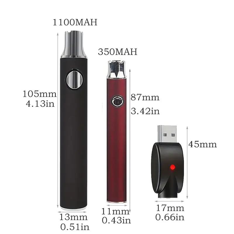 Vaporizadora VERTEX 1100mAh Battery Charger Kit Extração P/ THC E CBD Smokeria021