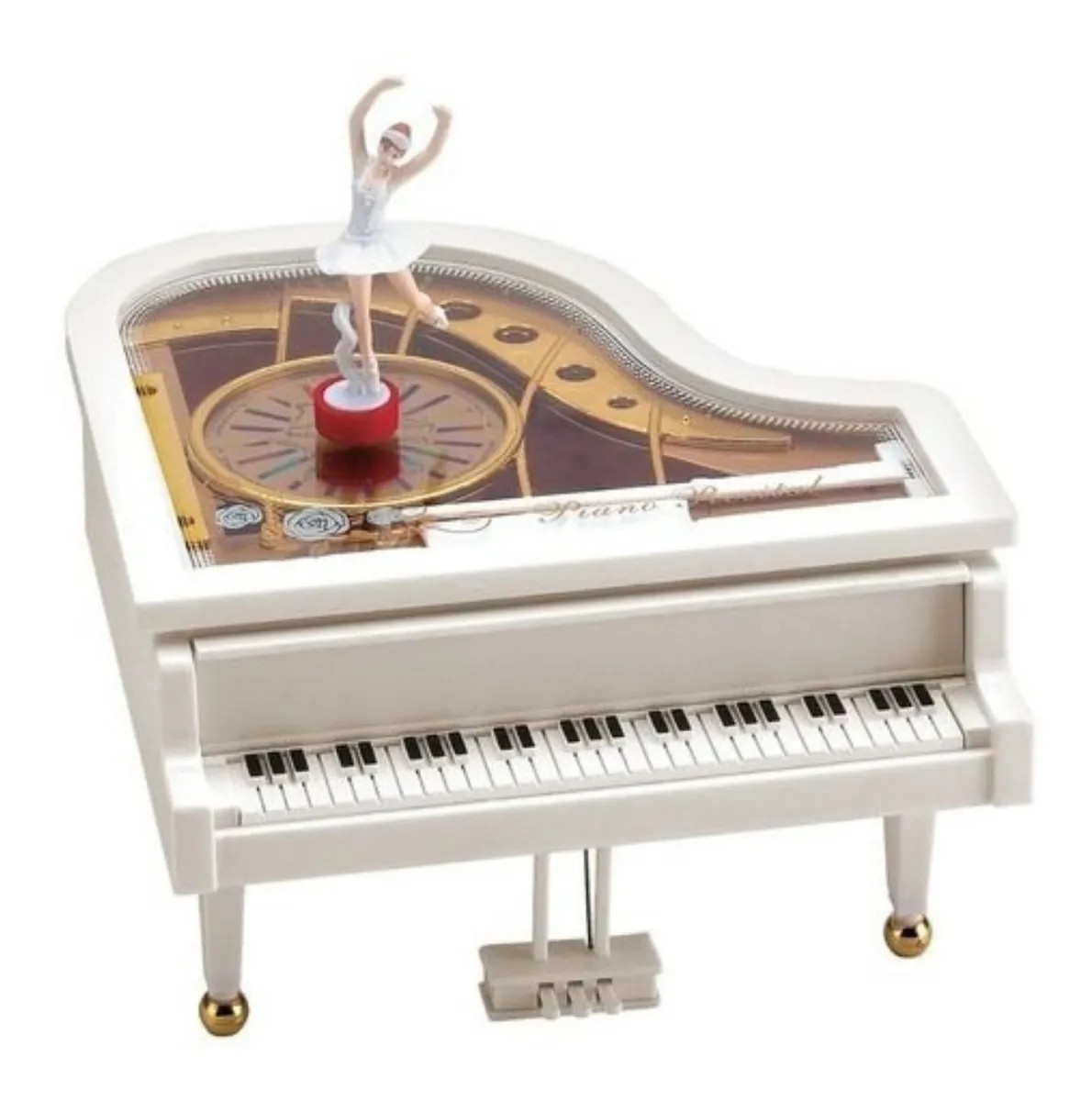 Caixa de música giratória para meninas dançantes, tripé de piano imitação  de piano caixa de música balé para aniversários para festas de fim de ano  para casamentos : : Brinquedos e Jogos