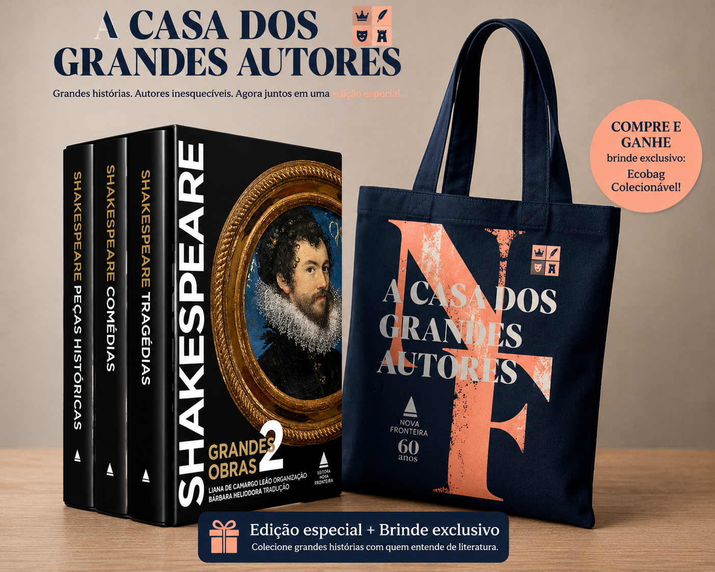 Box grandes obras de Shakespeare 2 - Loja Nova Fronteira - Editora