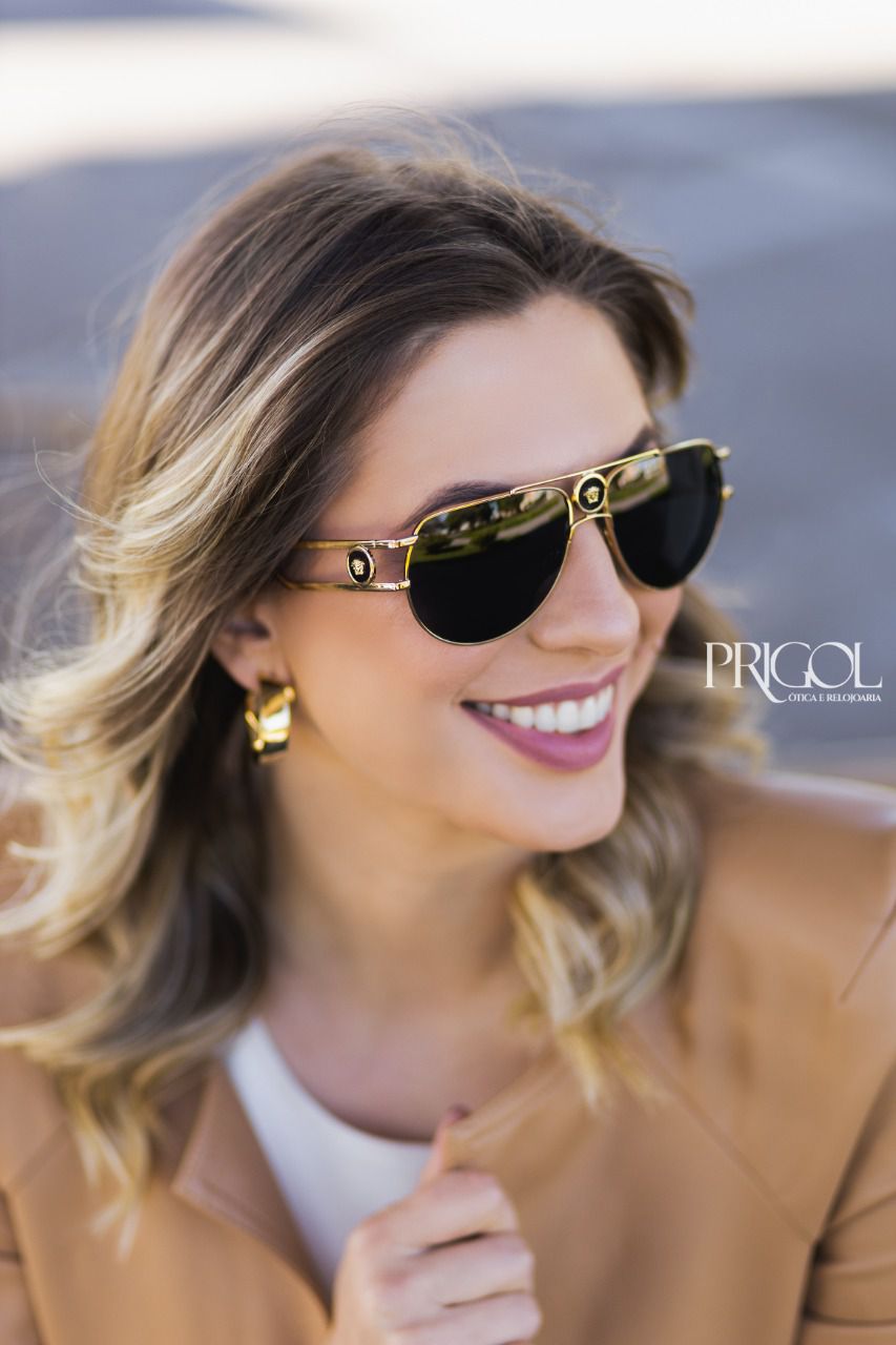 チンチロ　44 Óculos de Sol Versace - VE2225 1002/87 60 - Relojoaria Joalheria e