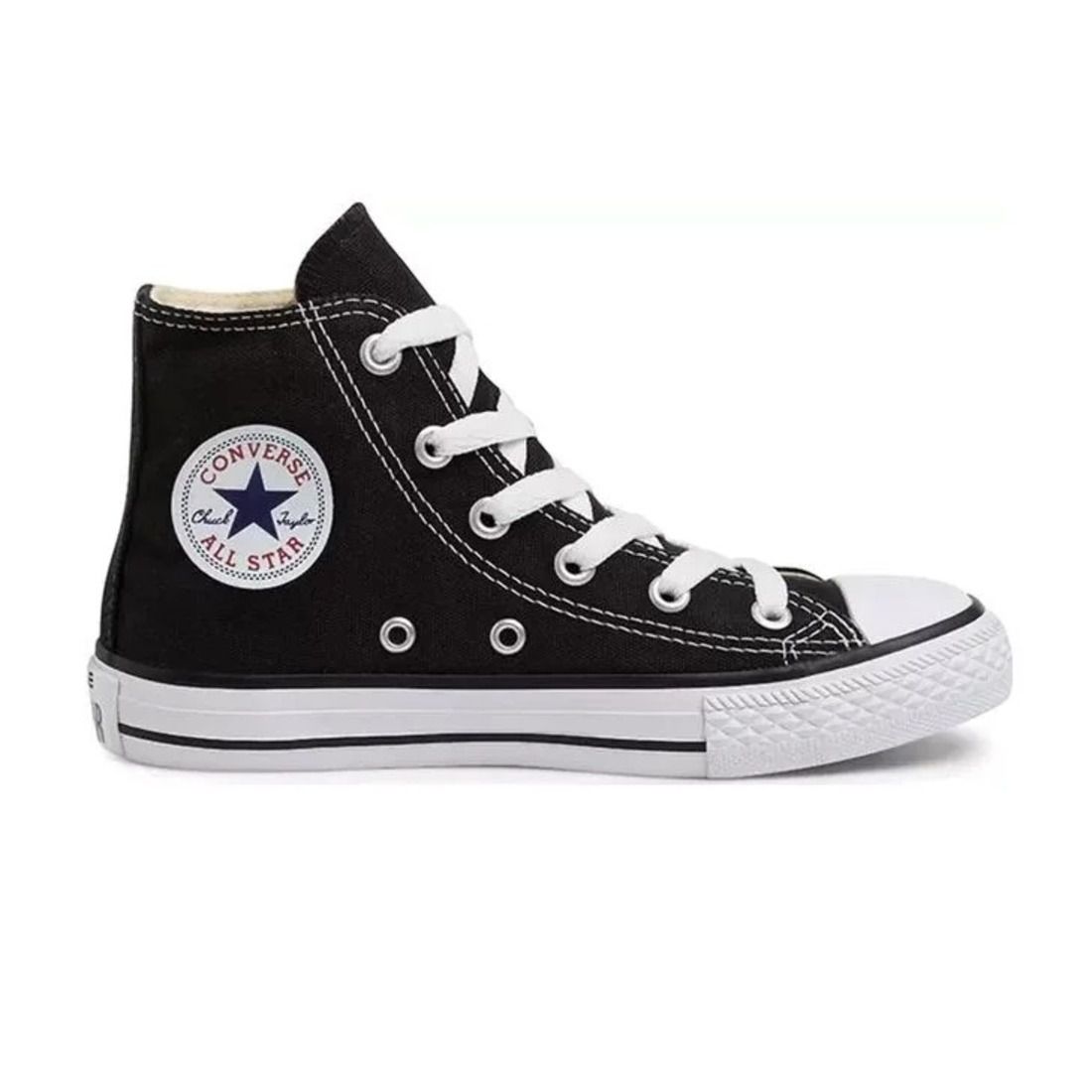 Tênis Converse All Star Chuck Taylor Juvenil Preto e Vermelho