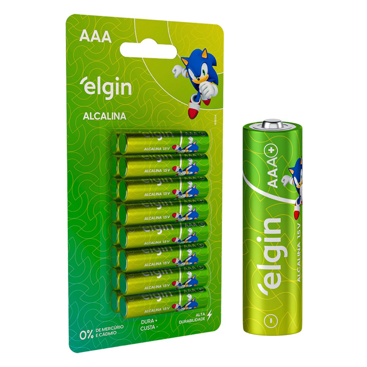 Pilhas Alcalinas AAA Elgin