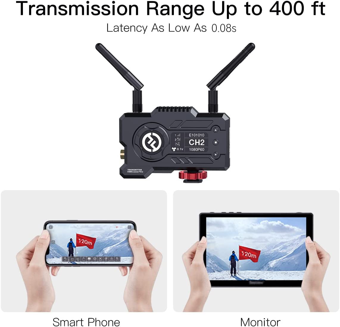 Hollyland Mars 400s Pro Hdmi / SDI Transmissor de video sem fio 1080p