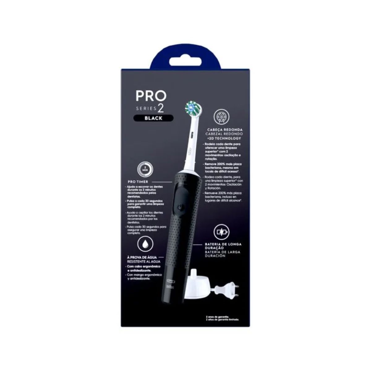 Escova Elétrica Pro Series 2 Black Oral-B Braun - DH Utility | Produtos ...