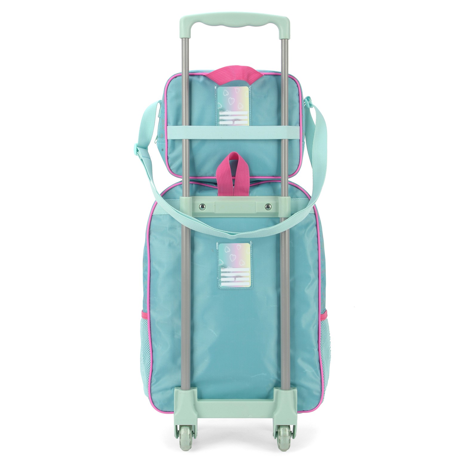 Kit Mochila e Lancheira Up4You Com Rodinhas Unicórnio Verde - Nuvem de ...