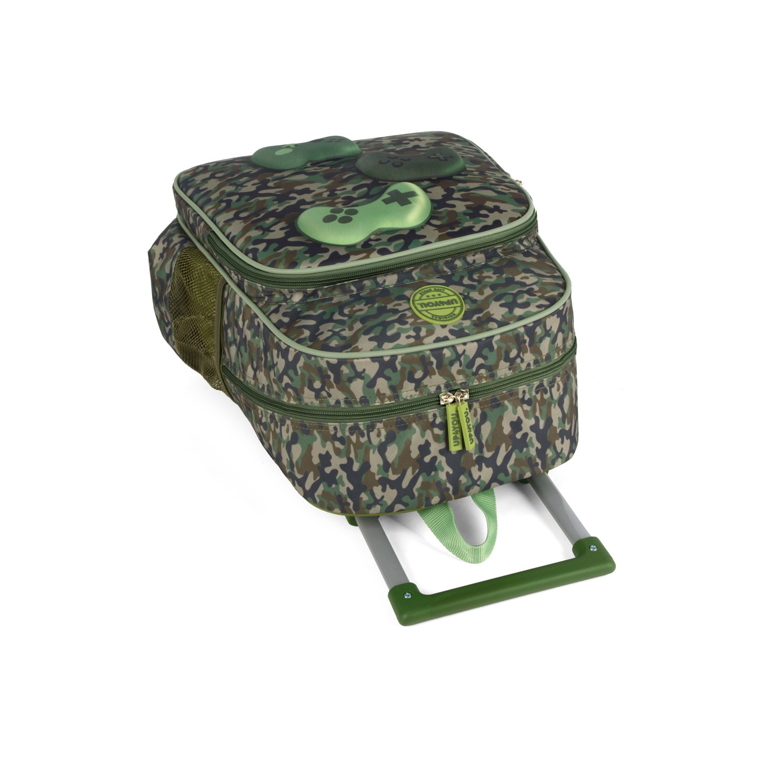 Kit Mochila de Rodinhas Lancheira Luxcel Game Up4You Verde - Nuvem de ...