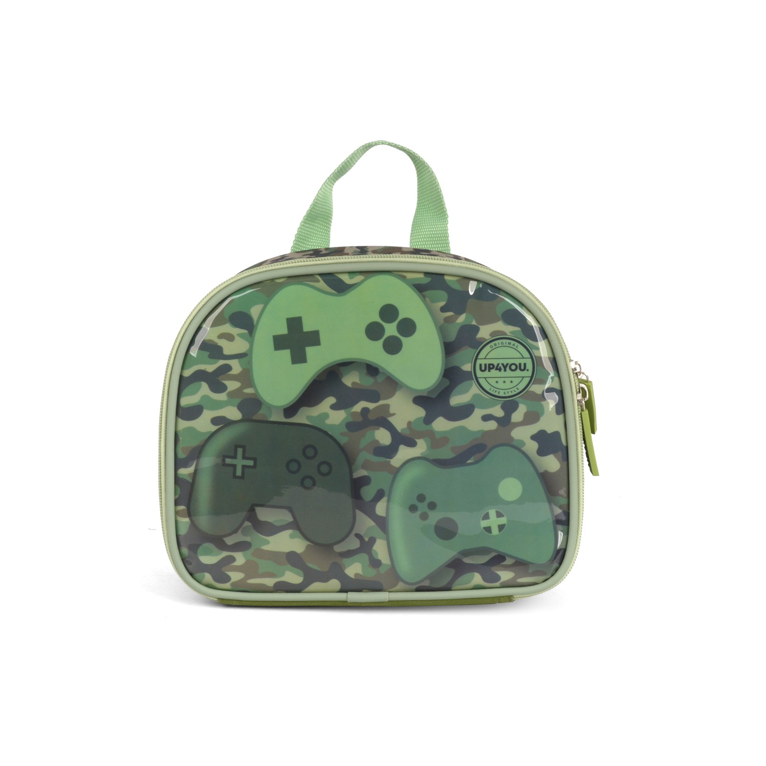 Kit Mochila de Rodinhas Lancheira Luxcel Game Up4You Verde - Nuvem de ...