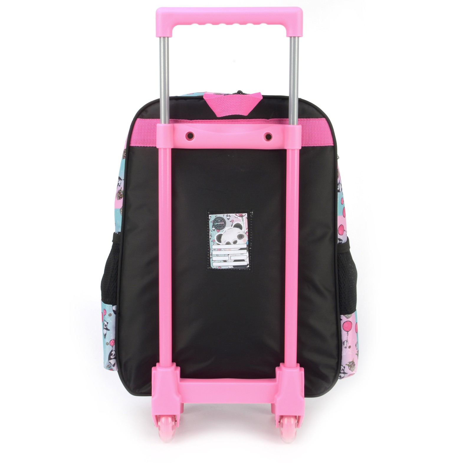 Kit Mochila de Rodinhas Lancheira Luxcel Up4You Panda Preto - Nuvem de ...