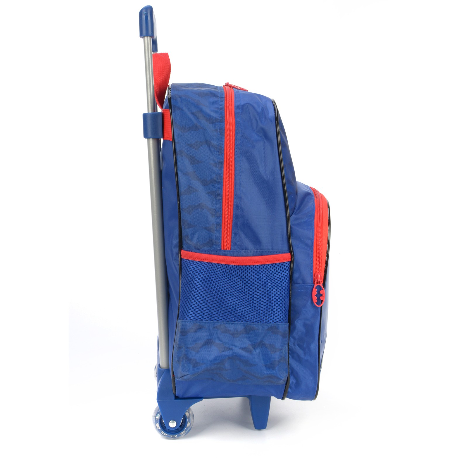 Kit Mochila de Rodinhas e Lancheira Luxcel Batman Azul - Nuvem de Algodão