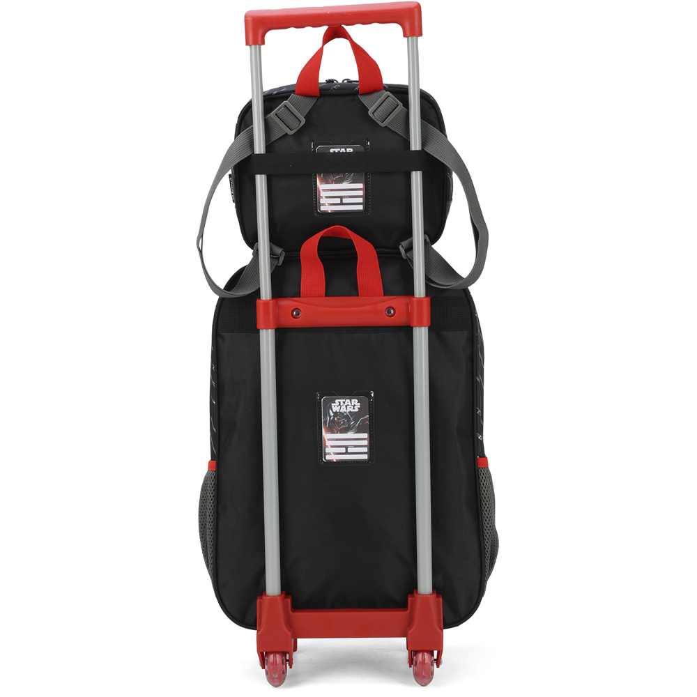 Kit Mochila de Rodinhas Lancheira Luxcel Star Wars Vermelho - Nuvem de ...