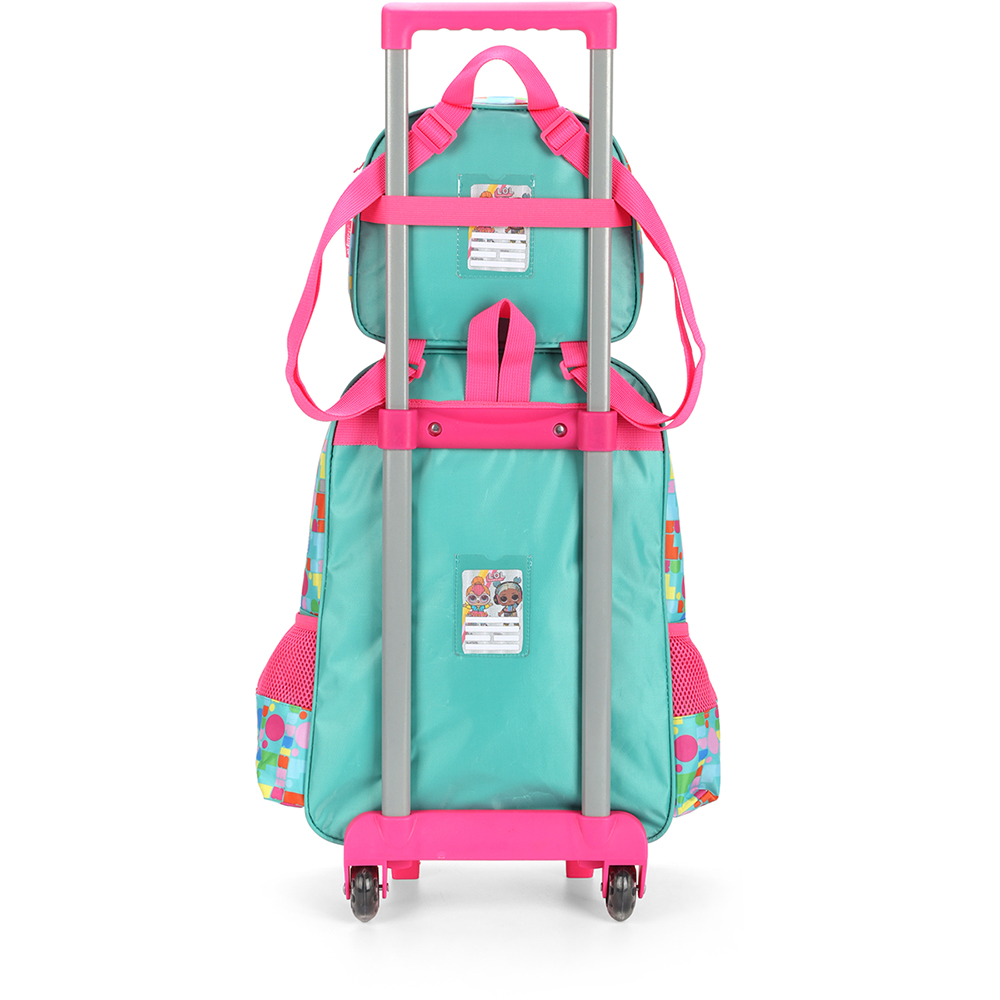 Kit Mochila de Rodinhas Lancheira Luxcel Lol Suprise Verde - Nuvem de ...