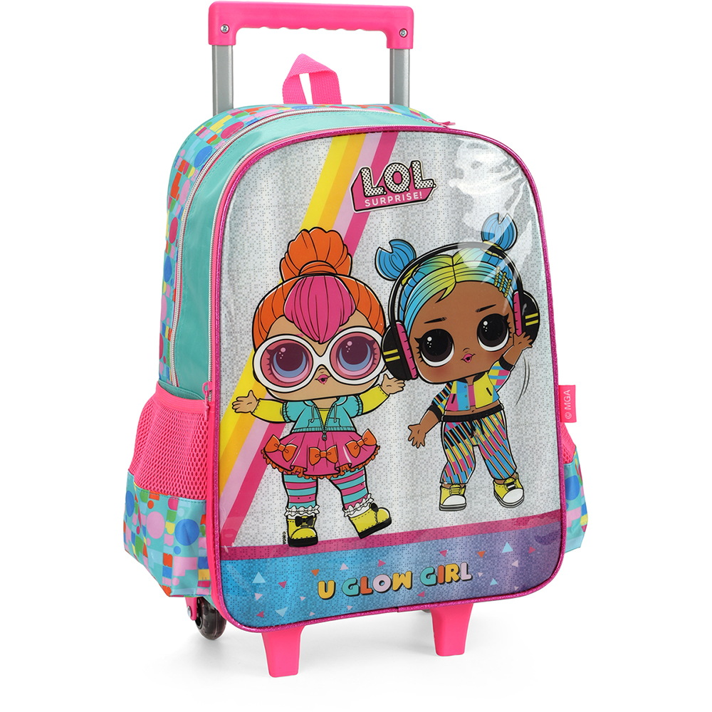 Kit Mochila de Rodinhas Lancheira Luxcel Lol Suprise Verde - Nuvem de ...