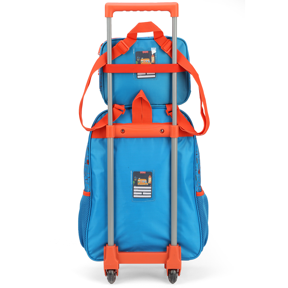 Kit Mochila de Rodinhas Lancheira Luxcel Fisher-Price Verde - Nuvem de ...