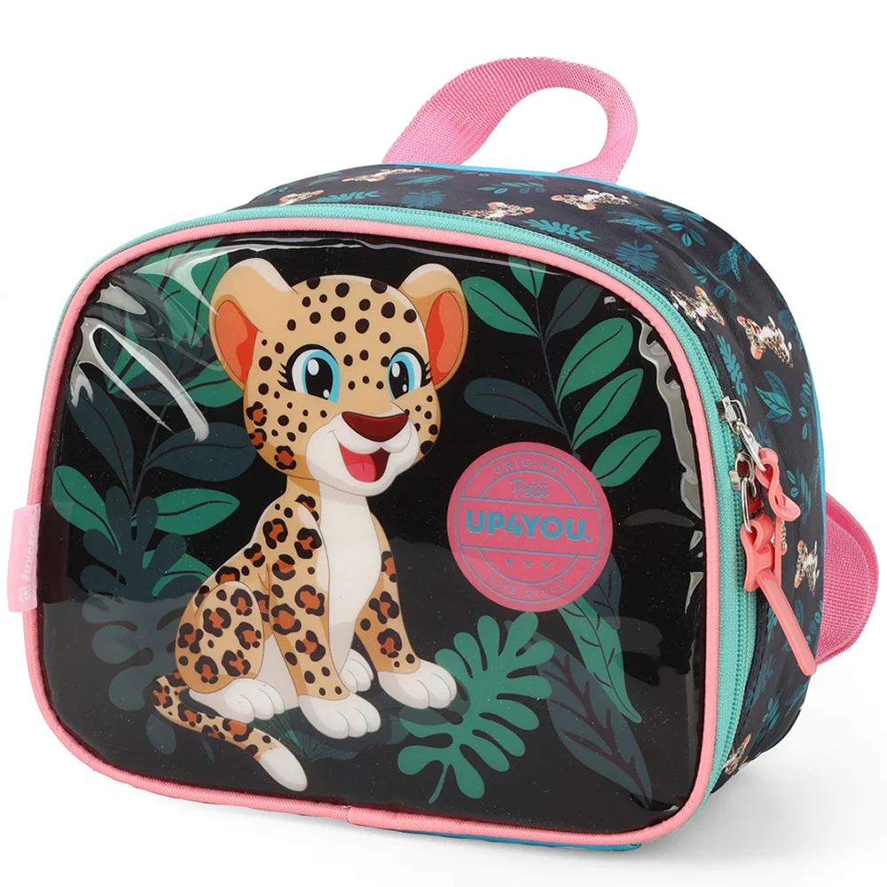 Kit Mochila de Rodinhas Lancheira Luxcel Up4You Onça Verde - Nuvem de ...