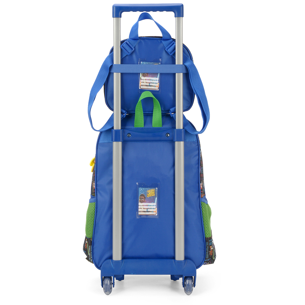 Kit Mochila de Rodinhas e Lancheira Luxcel Star Wars Verde - Nuvem de ...