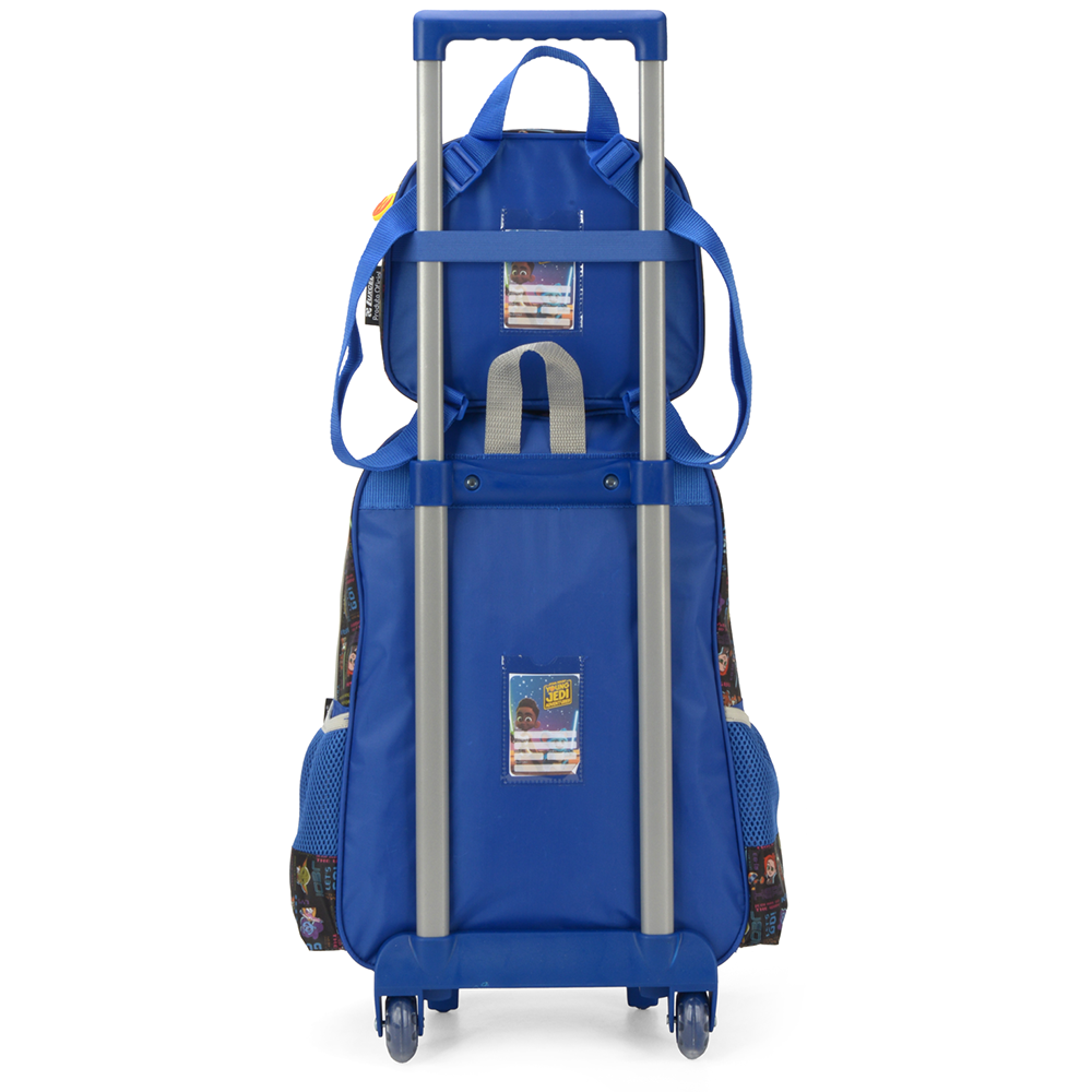 Kit Mochila de Rodinhas e Lancheira Luxcel Star Wars Azul - Nuvem de ...