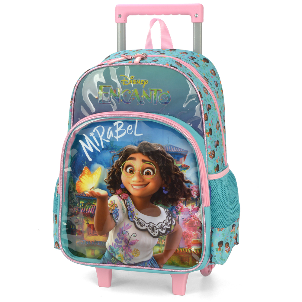 Kit Mochila de Rodinhas Lancheira Luxcel Encanto Verde - Nuvem de Algodão
