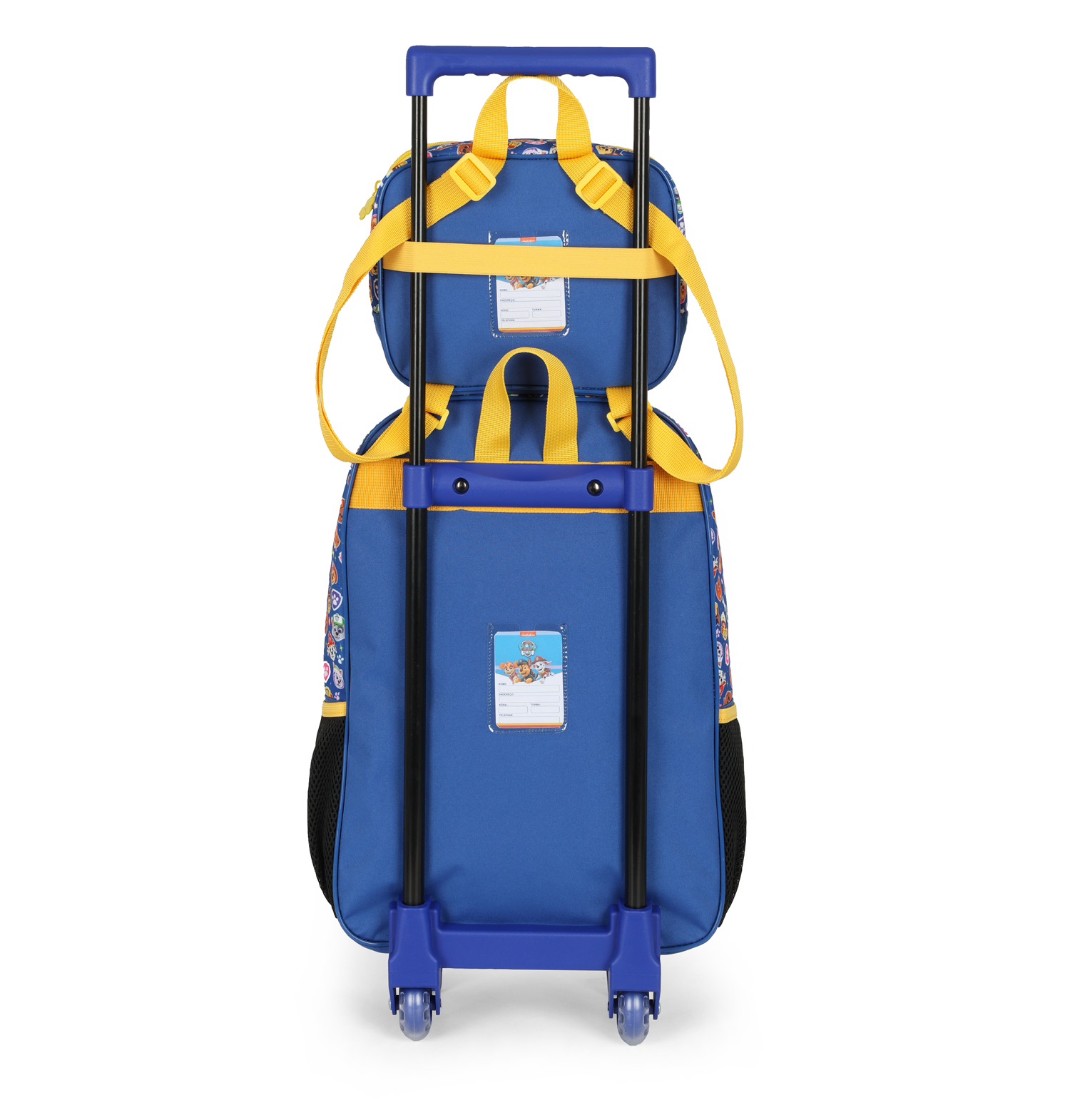 Kit Mochila Rodinhas e Lancheira Luxcel Patrulha Canina Azul - Nuvem de ...