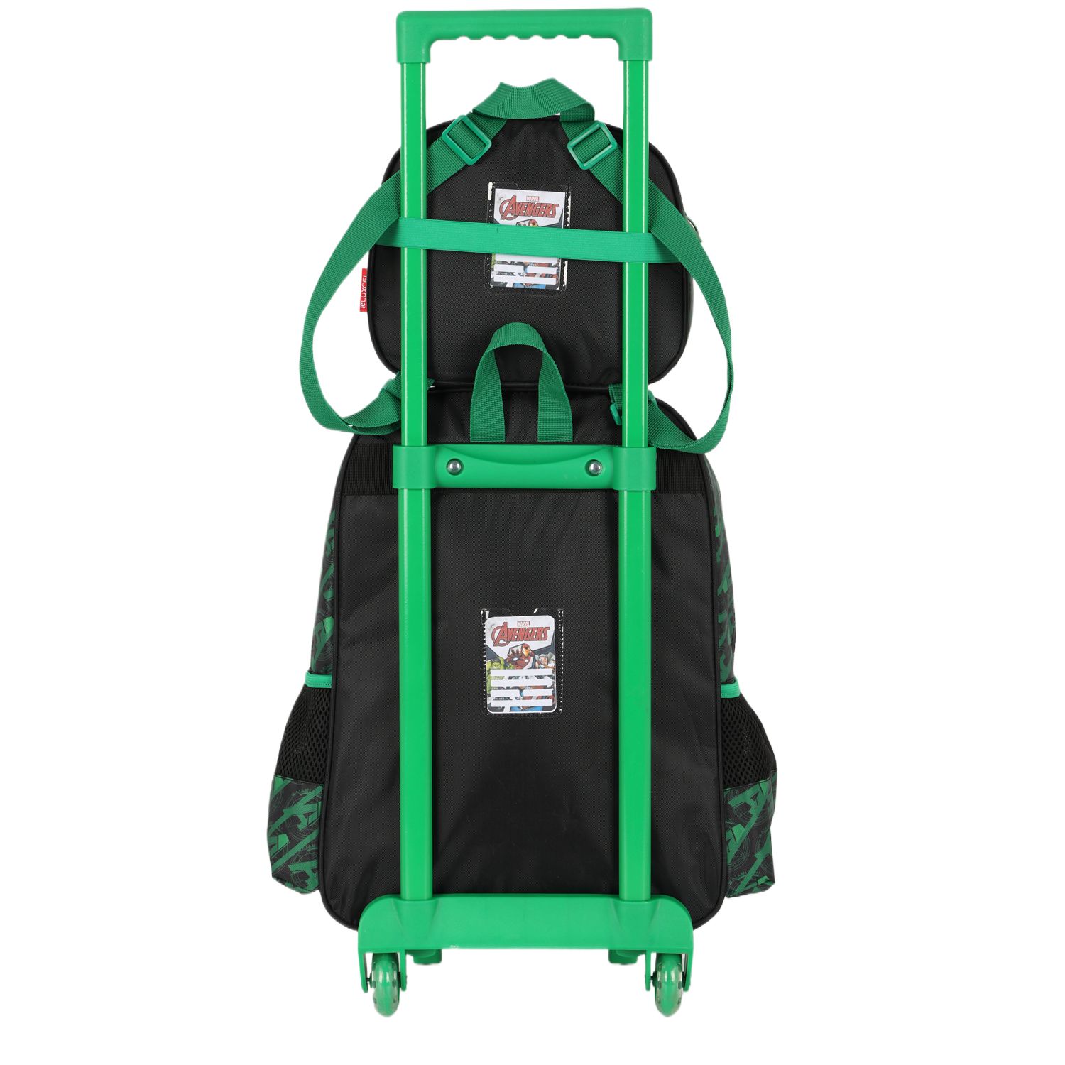 Kit Mochila Rodinhas Lancheira Luxcel Avengers Hulk Verde - Nuvem de ...