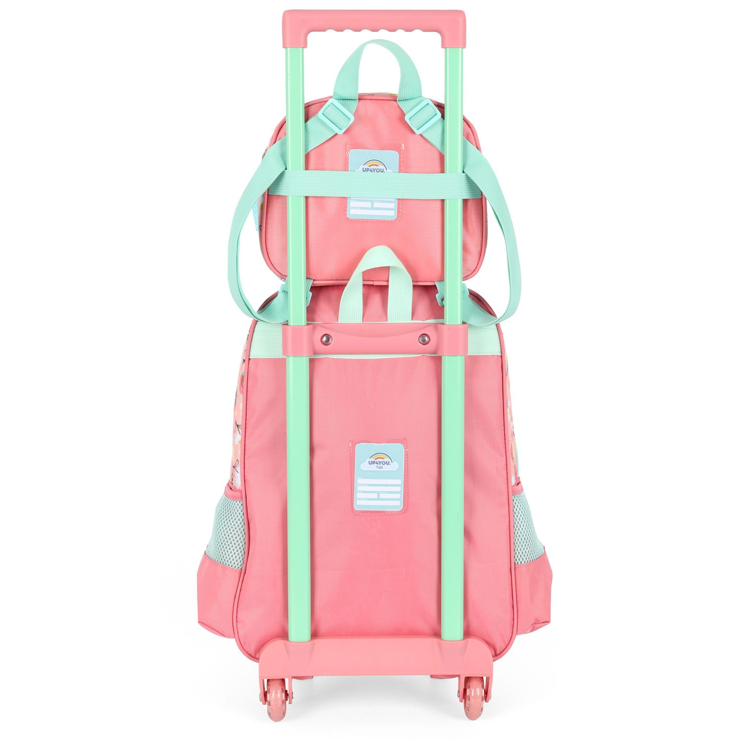 Kit Mochila Rodinha Lancheira Luxcel Up4You Ursinho Verde - Nuvem de ...