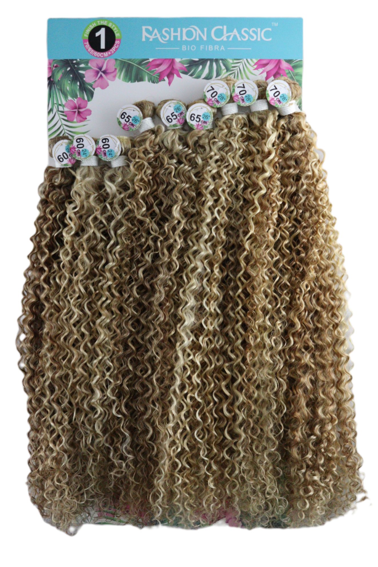 Cabelo Cacheado Bio Fibra Lindona Fashion Classic 70 cm