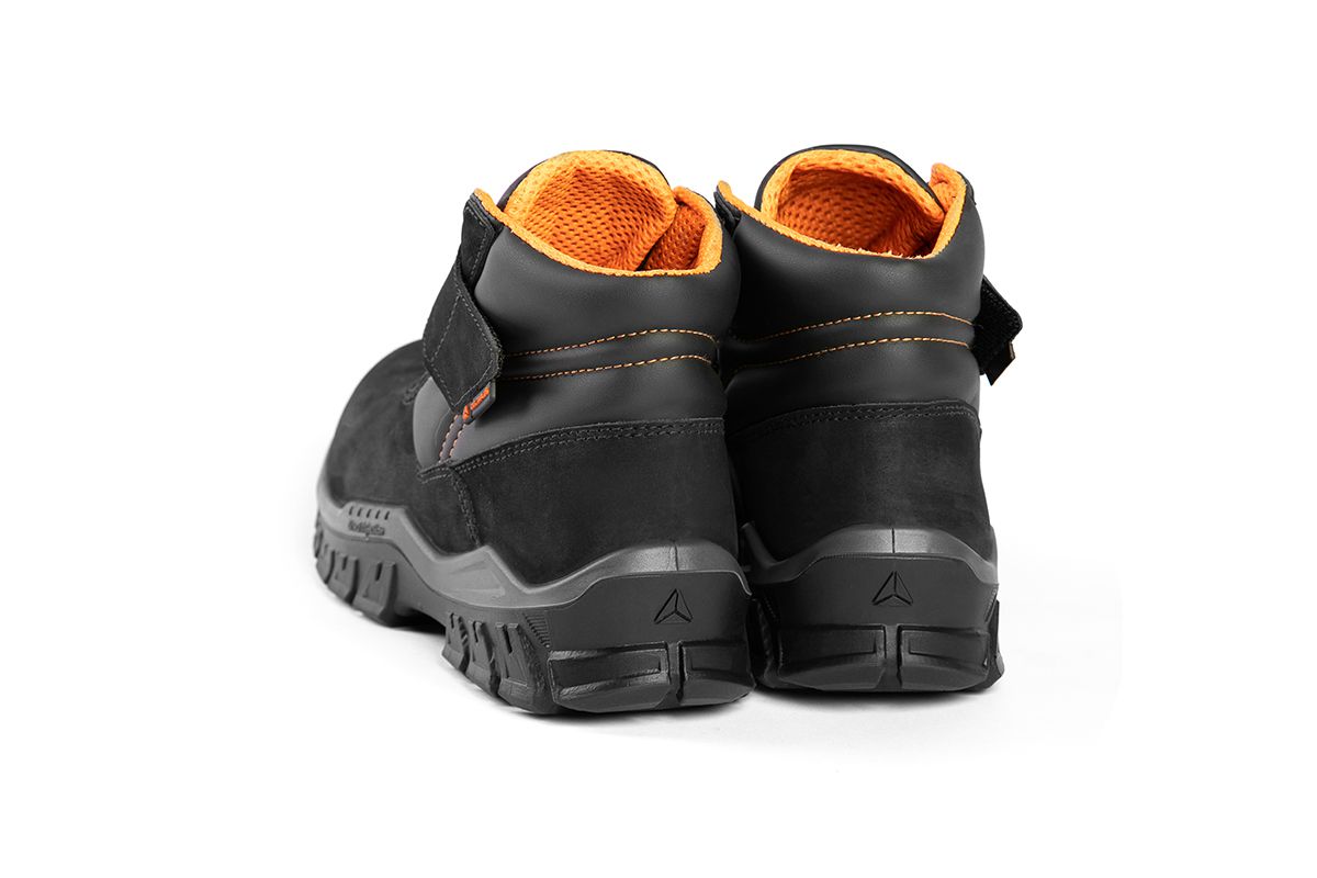 BOTA VELCRO COURO PRETO BICO COMPOSITE CA 45509 DELTA PLUS