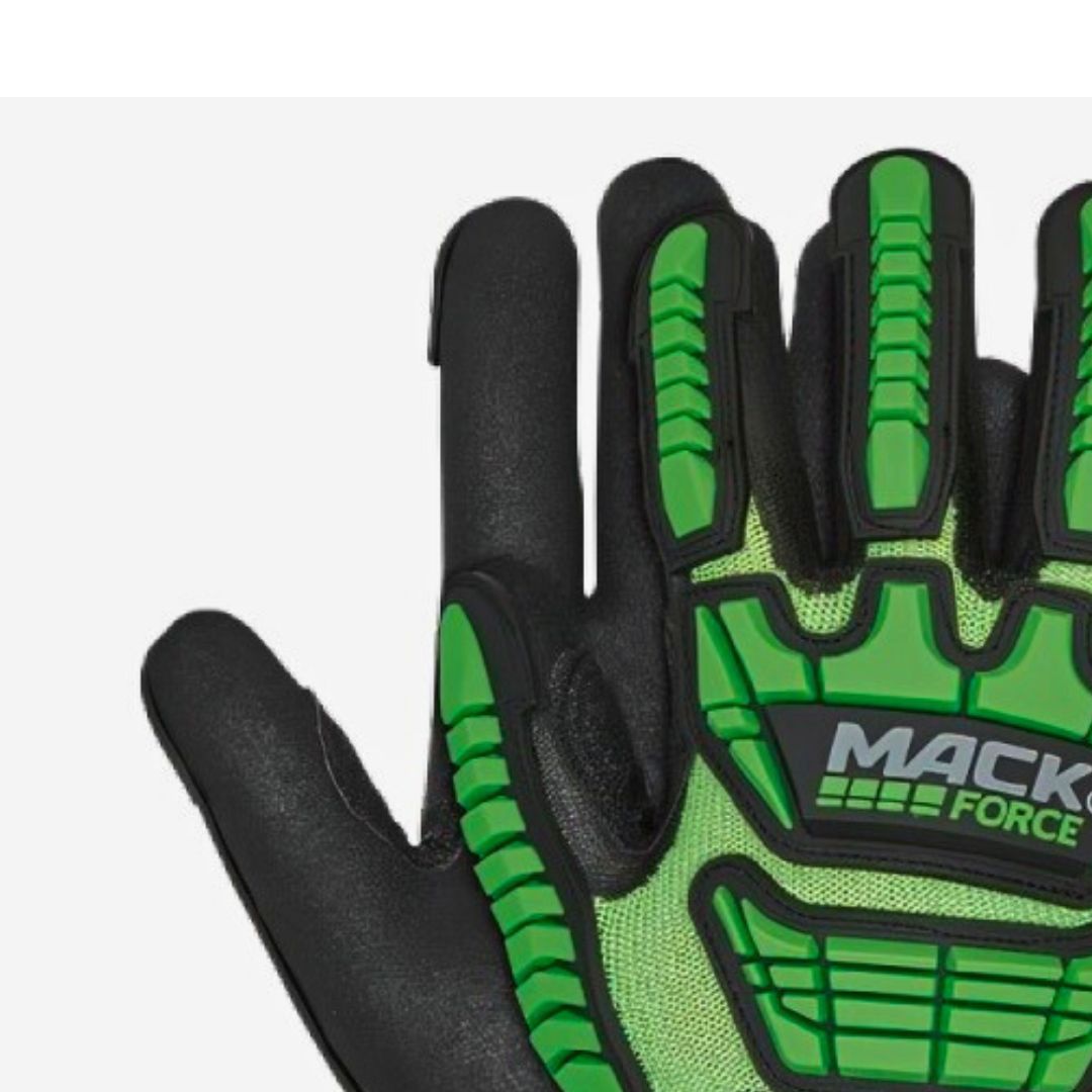 LUVA IMPACTO RESIST. CORTE PALMA ANTIDERRAPANTE FECH. VELCRO MACK