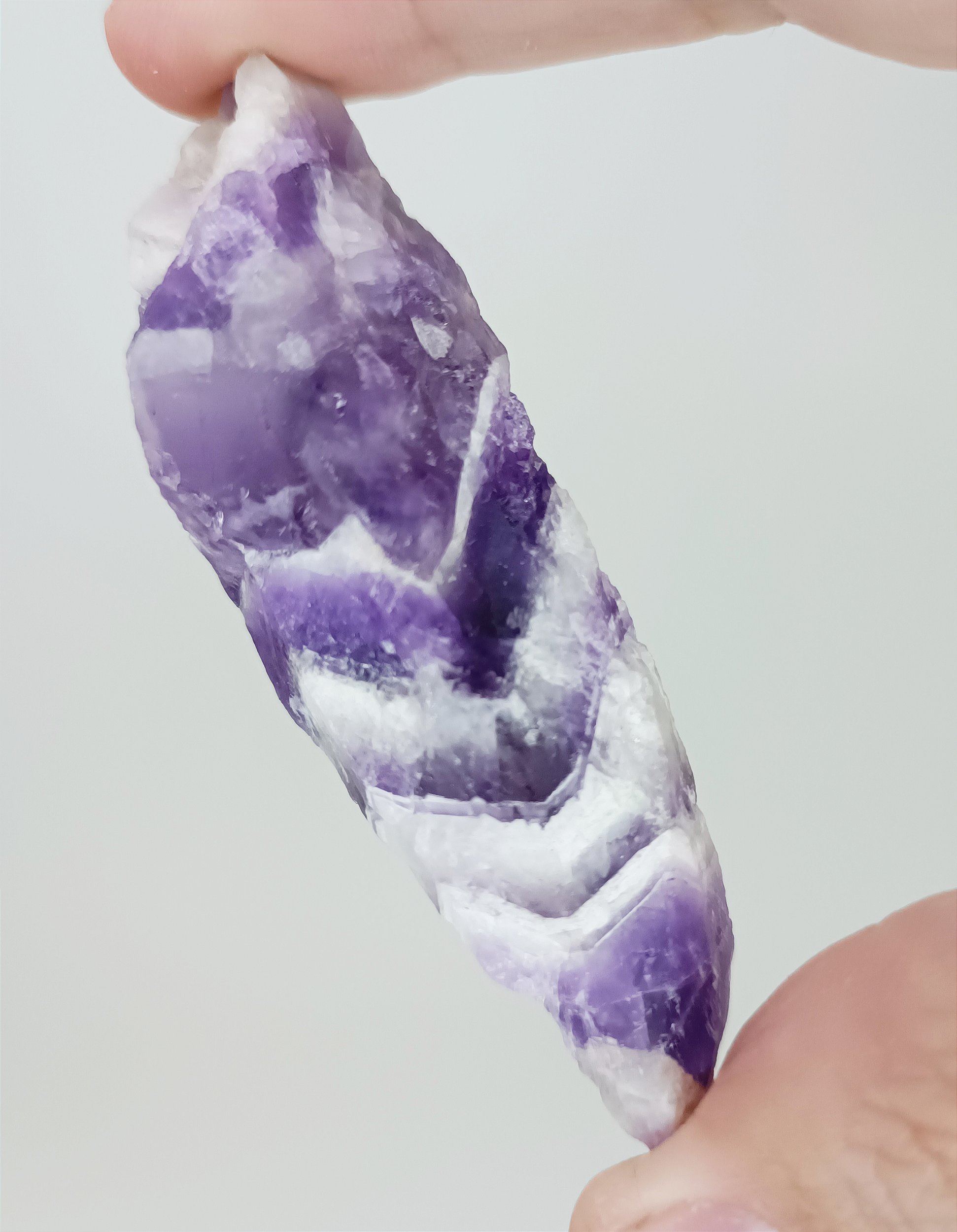 Ametista Collana Ciondolo A Forma Di Chevron Con Doppia - Foto 5