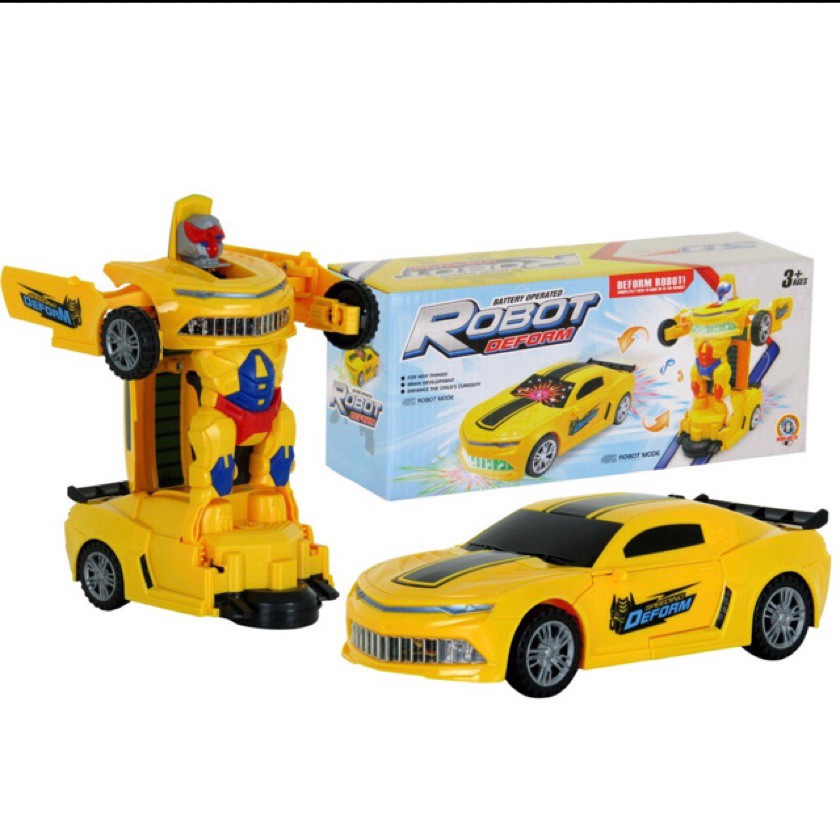 Carrinho Infantil de Controle Remoto sem Fio Camaro Amarelo Carro