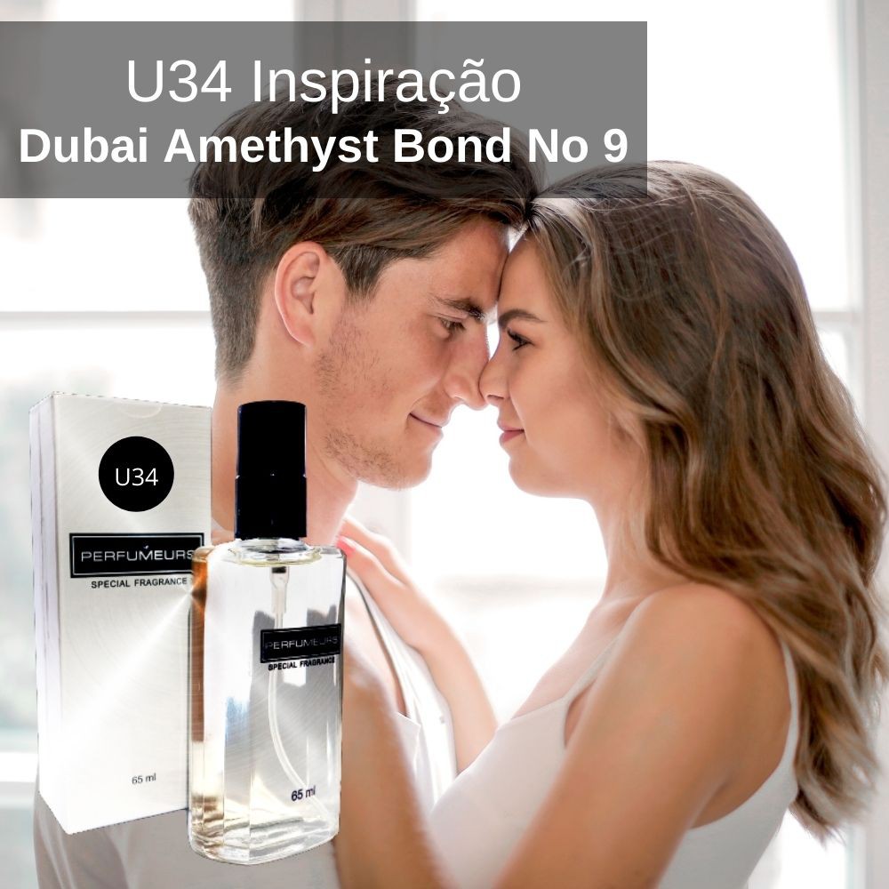 Perfume Contratipo Unissex U34 65ml Inspirado em Dubai Amethyst