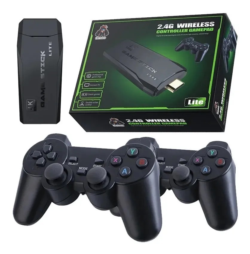 CONSOLE - GAME STICK COM 3500 JOGOS (CONTROLES COM FIO)