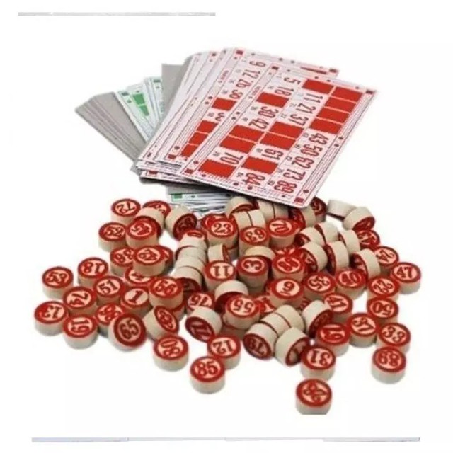 Bingo Lotto Tombola Cartelas 90 Números de Madeira MAGAZINE Moda