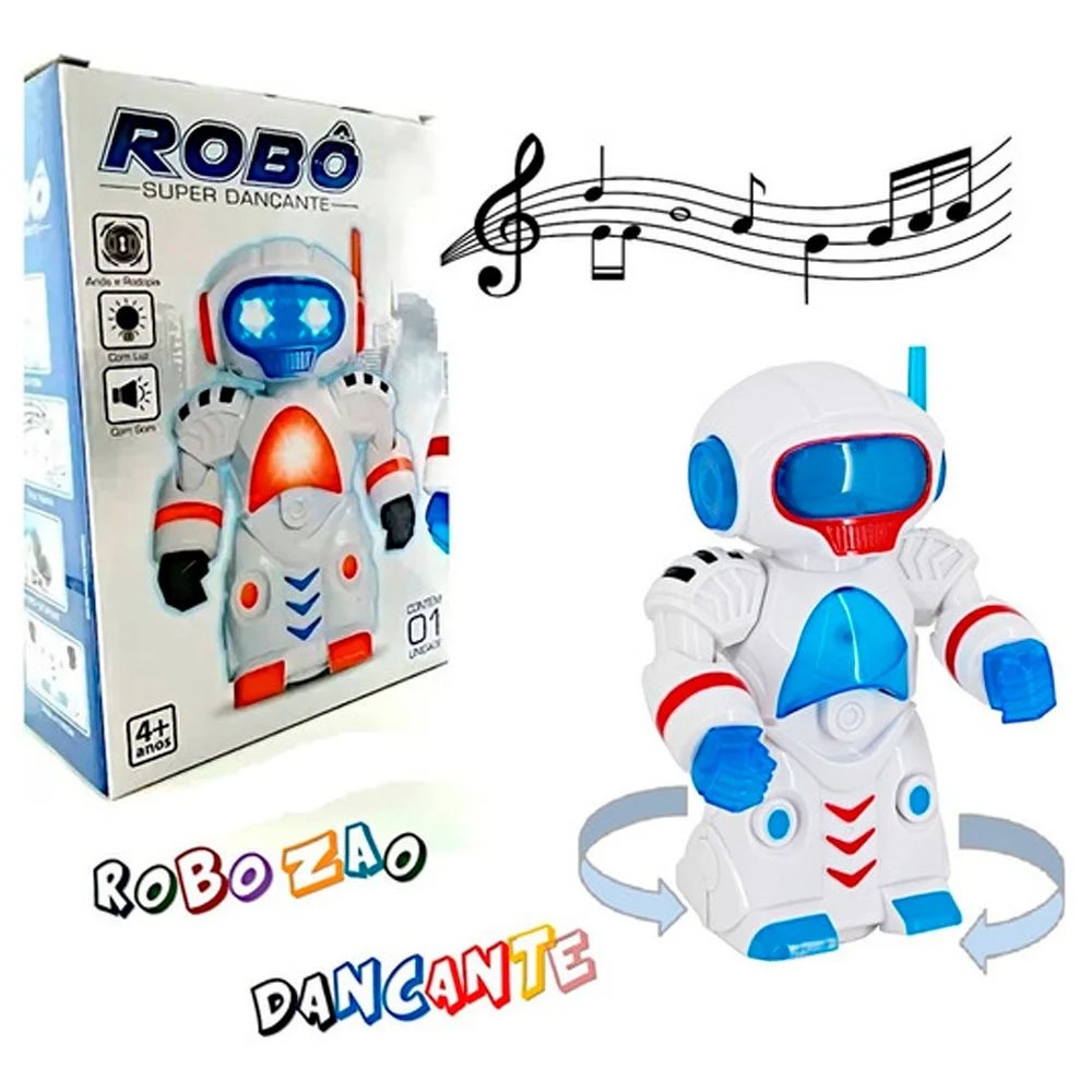 Robo Dançarino Infantil Dance Brinquedo Com Luz Som