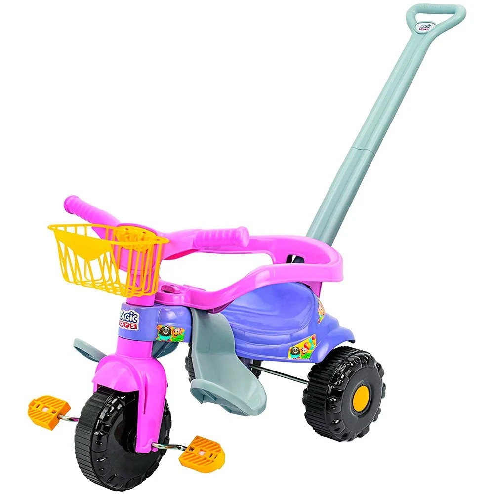 Velotrol Triciclo Motoca Motinha Tico Tico Infantil - Rosa