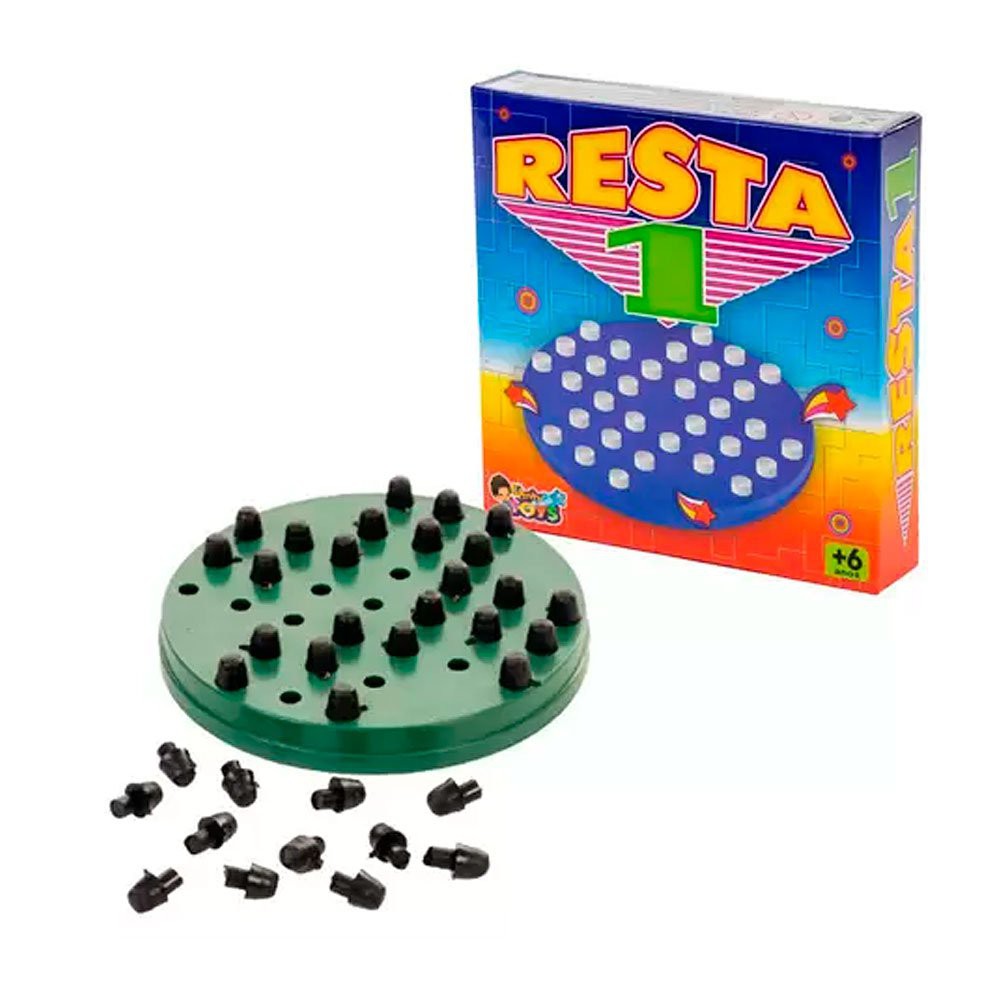 Jogo Resta 1 - Cruz - Brinquedo de madeira - Ioiô de Pano Brinquedos  Educativos