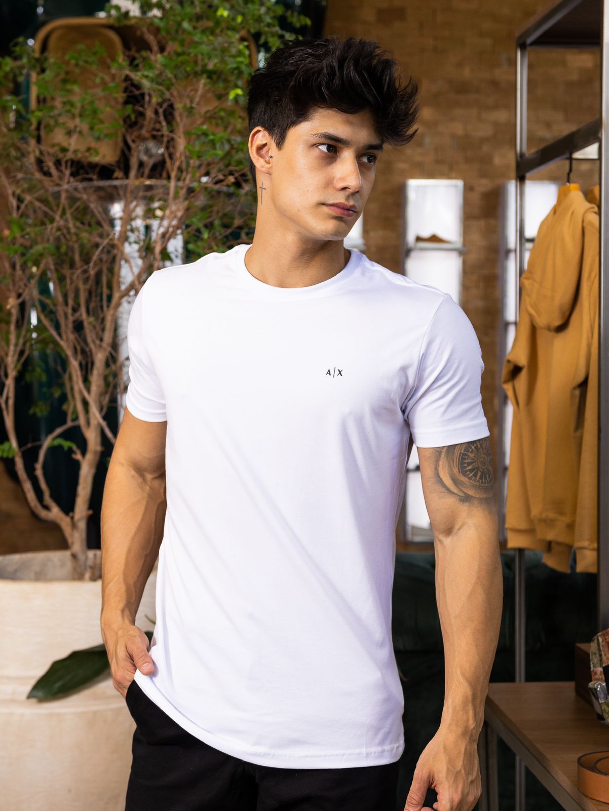 CAMISETA JOHN JOHN BASIC LOGO MASCULINA BRANCA