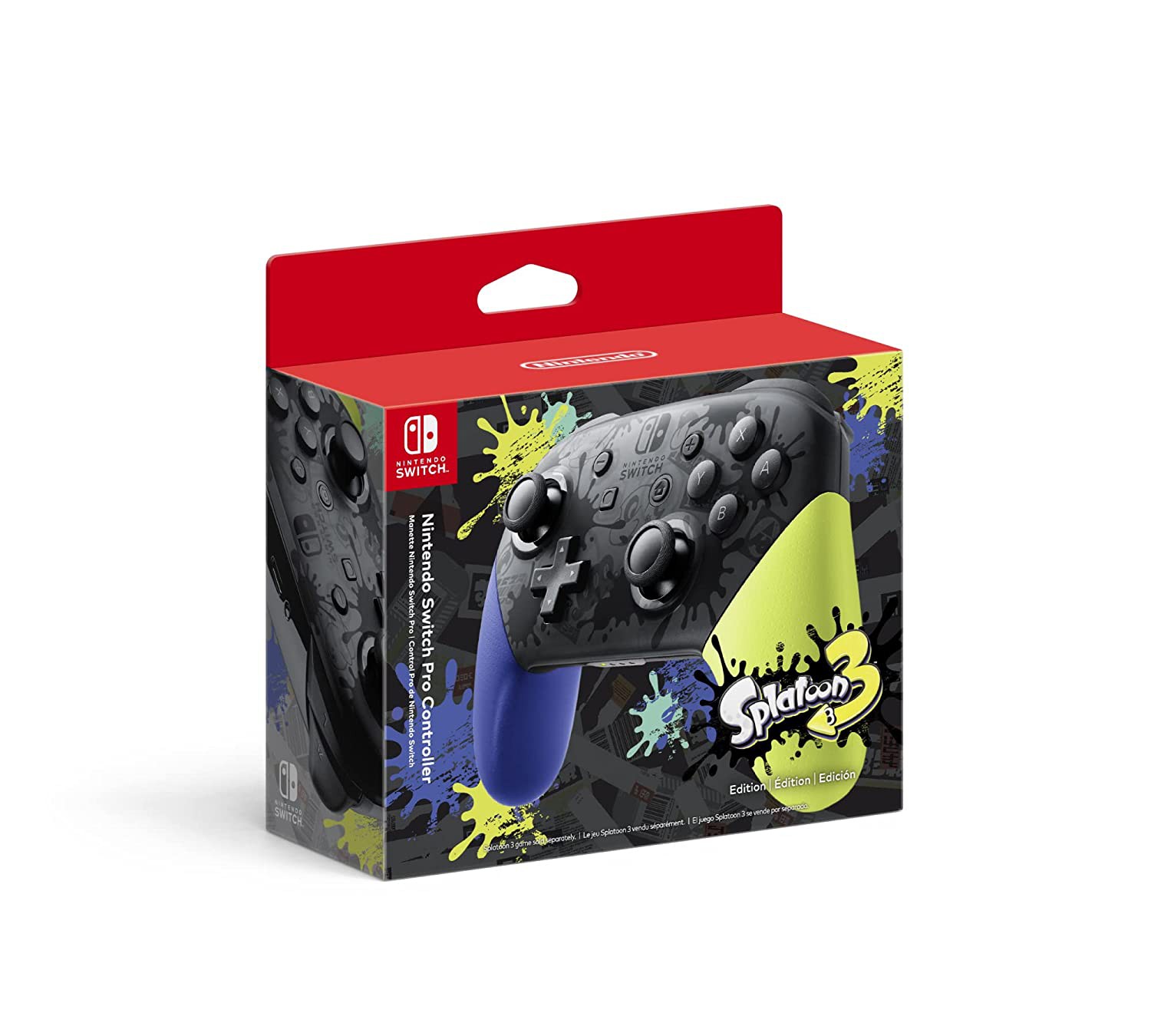 Nintendo Switch Pro Controller Splatoon 3 Special Edition Mariio85