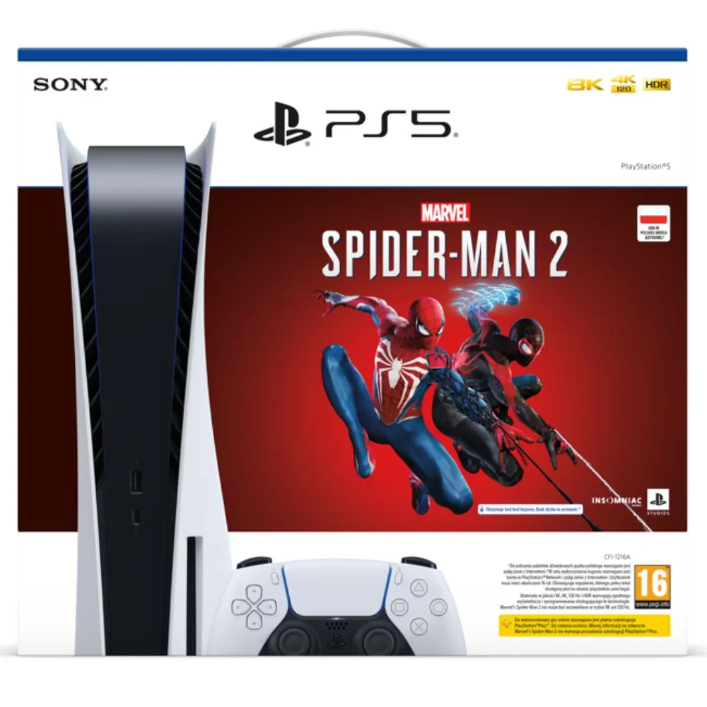 Console Playstation 5 Físico 825GB + Jogo Spider-Man 2 Standard - Mariio85