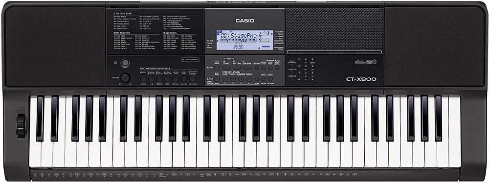 Casio Teclado Musical Intermediário 61 Teclas Preto CT-X800 - O