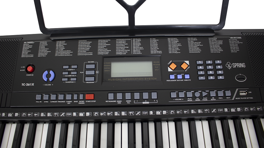 Teclado Musical Iniciante 61 Teclas Com USB Timbres E Ritmos - O