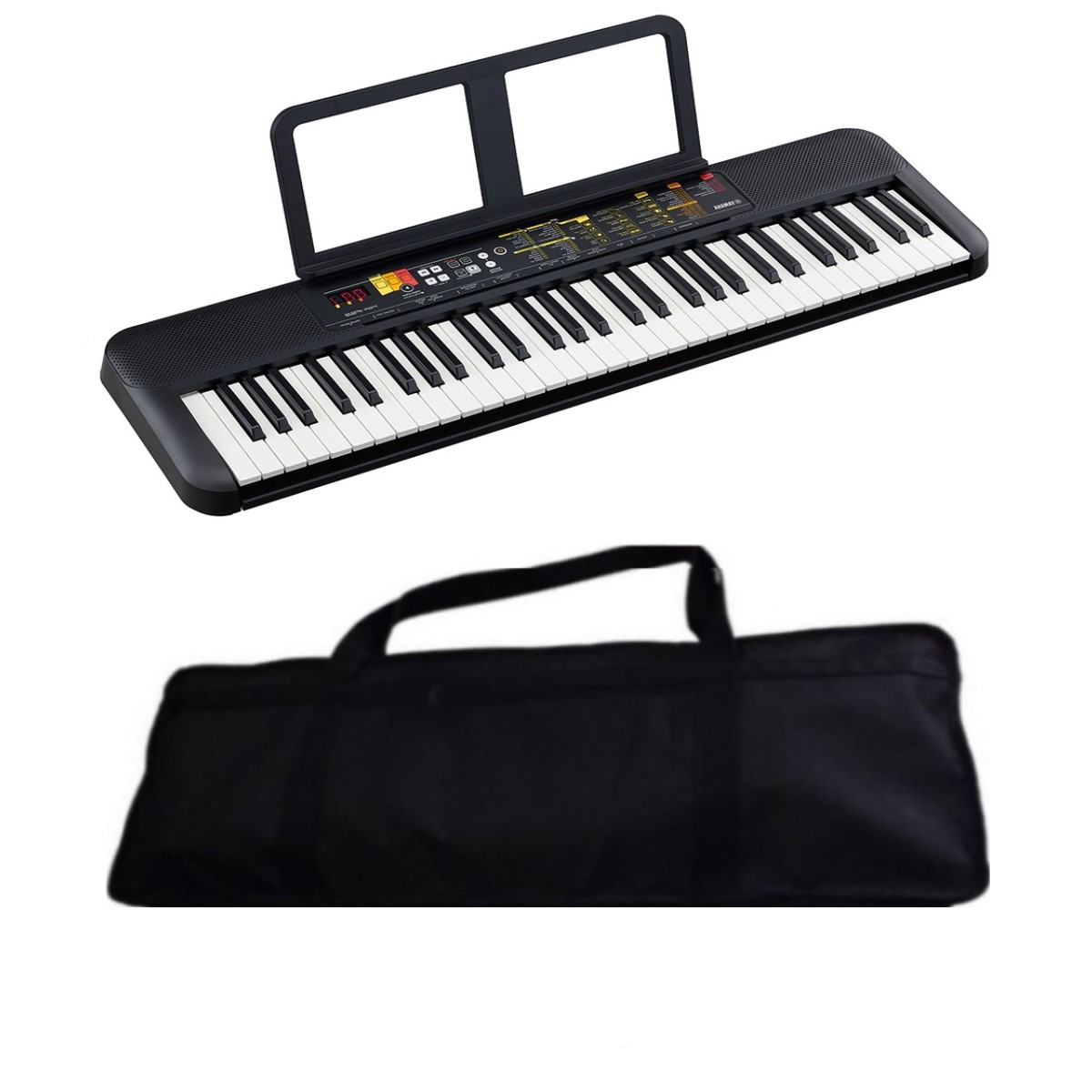 Teclado Iniciante Yamaha PSR-F52 Preto 61 Teclas - Carneiro