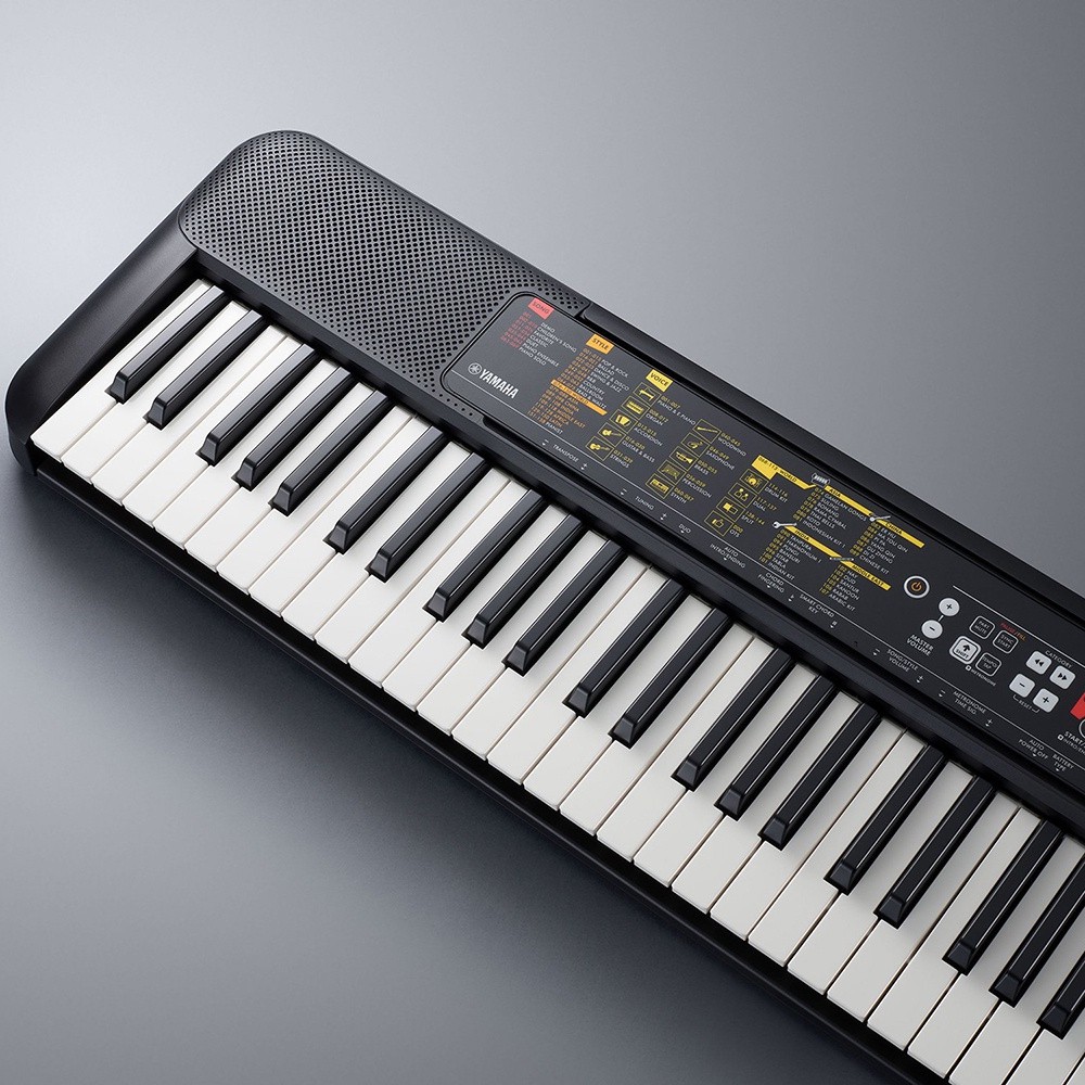 Teclado Musical Yamaha p/ Iniciantes 61 Teclas F52 + Suporte - O ...
