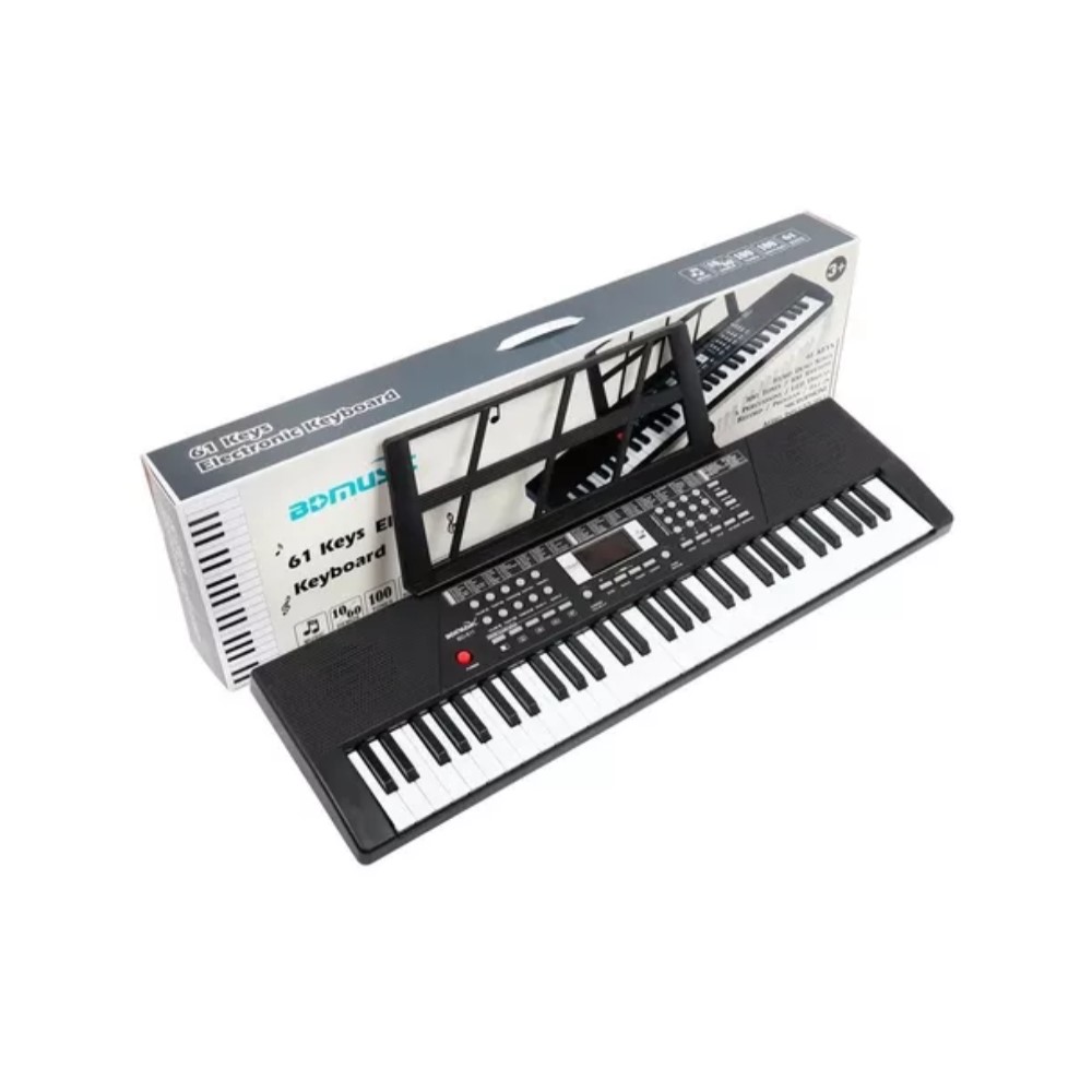 Teclado Musical Infantil 61 Teclas Piano Eletrônico BD-611 - O