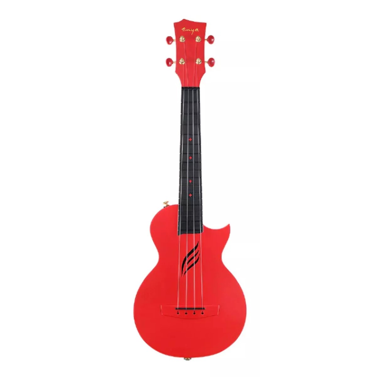 Ukulele Seizi Nova U Red Fibra De Carbono Concert Acústico - O